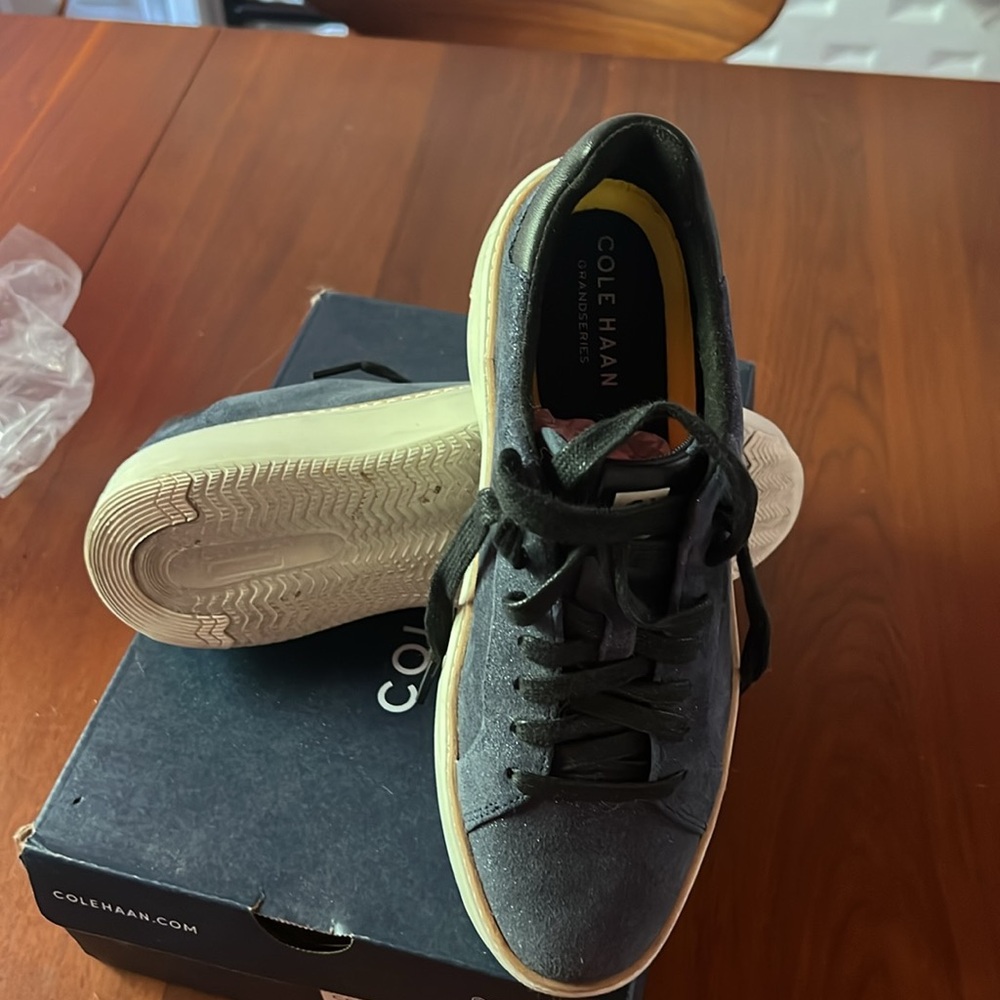 Cole Haan Navy Blue GP Topspin Sneakers